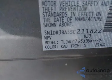 2025 Nissan Pathfinder Sv Fwd z USA, uszkodzony, nr VIN 5N1DR3BA5SC211822